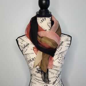 Ombre Sheer Silk Scarf